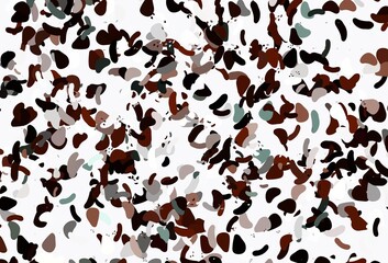 Light Red vector pattern with chaotic shapes.