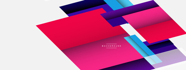 Vector background. Abstract overlapping color lines design with shadow effects. Illustration for wallpaper banner background or landing page