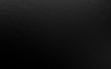 Dark Black vector low poly layout.