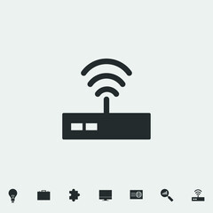 router icon vector illustration and symbol for website and graphic design
