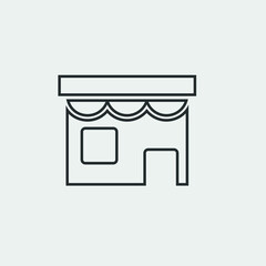 store shop icon vector illustration and symbol for website and graphic design
