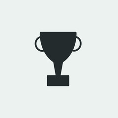 trophy icon vector illustration and symbol for website and graphic design