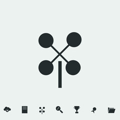 wind vein icon vector illustration and symbol for website and graphic design