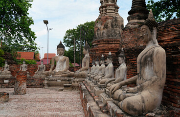 Wat Yai Chaimongkol, Ayutthaya is an ancient site for both Thai and foreign tourists to take...