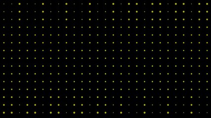 abstract halftone dot yellow on black background 
