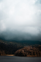 clouds over the mountains