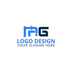IPG Plumbing and Excavation Company Logo Design