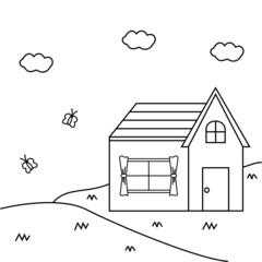 Home Coloring Page