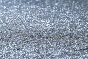 Particles of shiny chips after working out a drilling, milling or turning machine in a production...