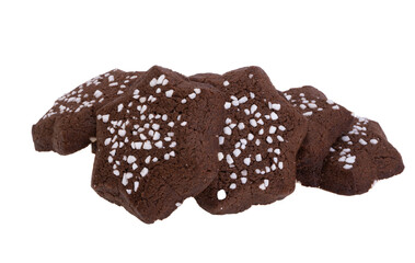 chocolate biscuits isolated