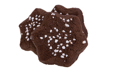 chocolate biscuits isolated
