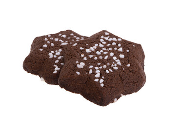 chocolate biscuits isolated