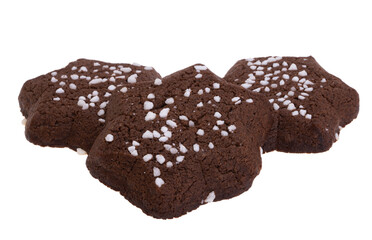 chocolate biscuits isolated