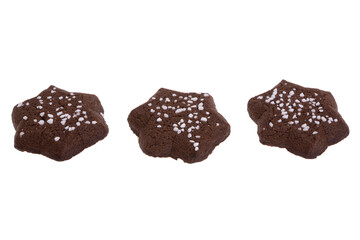 chocolate biscuits isolated