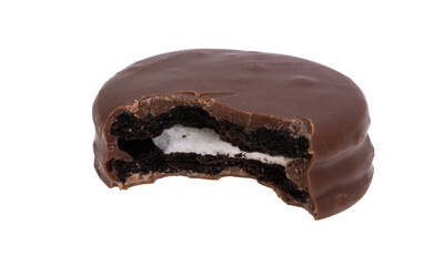 chocolate chip cookies with milk filling