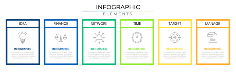 Modern roadmap rectangle infographic plan concept design vector with icons. Journey timeline network project template for presentation and report.