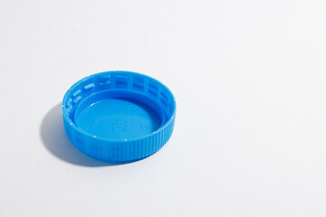 plastic bottle cap on white background