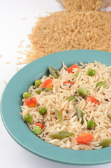 Brown rice pulao 
