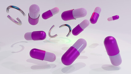 Abstract set of colourful geometric shapes.Backdrop concept