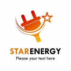 Star plug logo template illustration