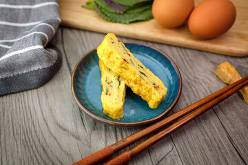 Korean Gyeran-mari (Fried Egg Roll)