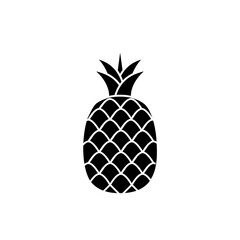 Silhouette icon of pineapple. pineapple icon