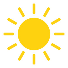 nvis31 NewVectorIllustrationSign nvis - sun vector sign . simple silhouette . summer symbol . sunshine yellow transparent icon . AI 10 / EPS 10 . g11269