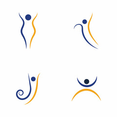 Human Healthy Life Logo template vector icon