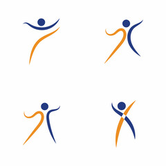 Human Healthy Life Logo template vector icon