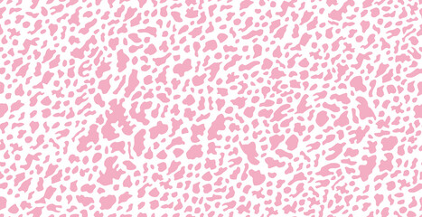 Leopard nahtloses Muster pink weiß © cartoon-IT