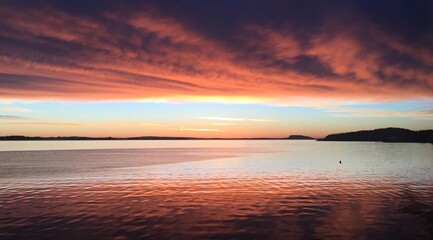 Obraz premium sunset over the sea