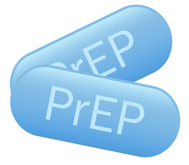 Prep vector pills, hiv prophylaxis medicament - obrazy, fototapety, plakaty