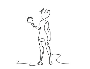 sexy beautiful cleaning woman with short hair holding a cleaning tool to dust