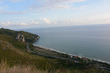 veduta panoramica dal tempio di giove a terracina nel lazio