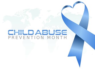 vector graphic of child abuse prevention month good for child abuse prevention month celebration. flat design. flyer design.flat illustration.