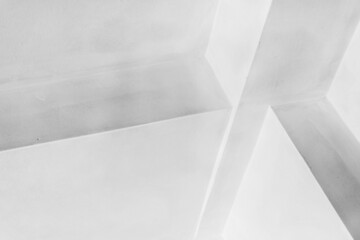 Abstract white minimal interior background, corner fragment