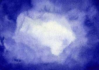 Purple, violet watercolor, ink, abstract backround. Copy space for banner, poster, backdrop. High resolution colorful watercolor texture. There is blank place for text, textures design art work.