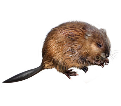 Muskrat, musky rat (Ondatra zibethicus)