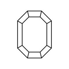 Emerald icon in line style