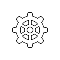 Gear icon in line style