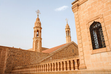 View of the bell towers of Mor Gabriel Monastery  © Wide Angle
