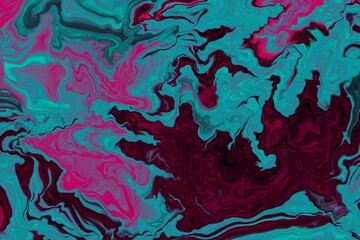 Abstract digital fluid art marble background 