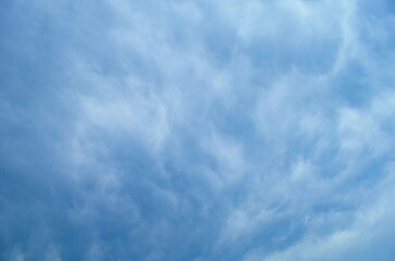 blue sky with beautiful natural white clouds
