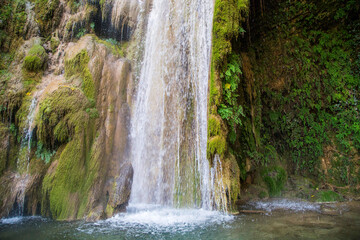 Obraz premium Small waterfall view in the forest