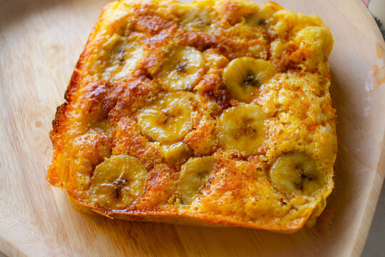 bananasouffl&eacute;ケーキ