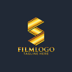S letter film logo