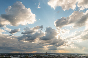 dramatic skies over Croydon
