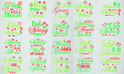 spring svg bundle