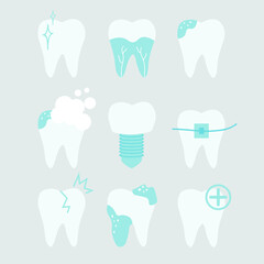 set of teeth for dentistry