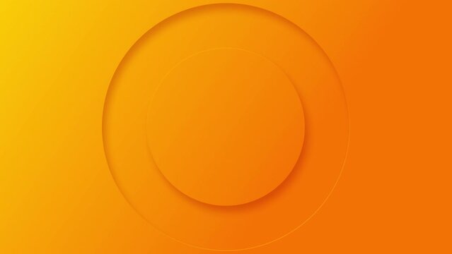 Animated orange circle motion graphic for logo or a brand name